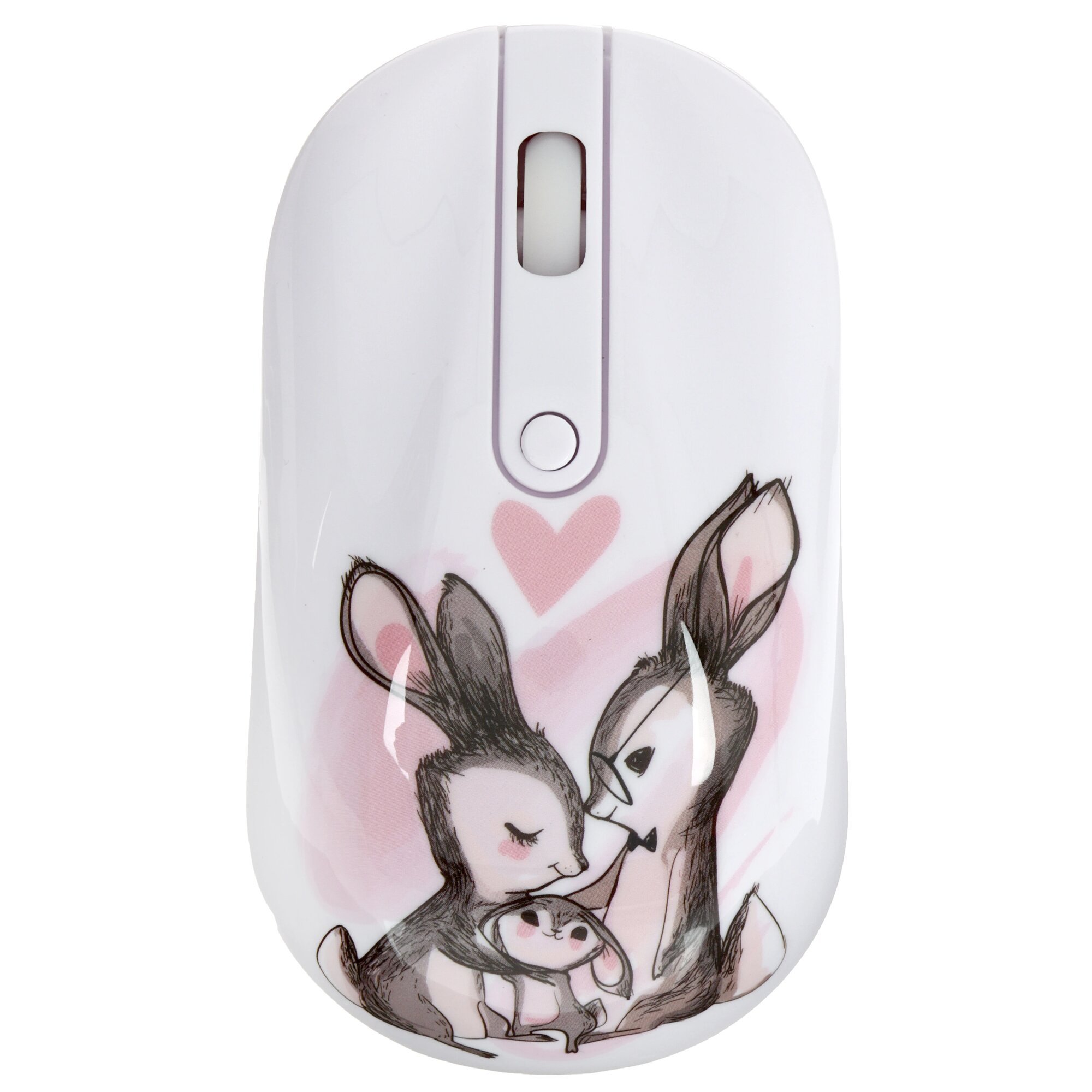 Мышь беспроводная DEXP "Rabbits" WM-311WU, оптический светодиодный сенсор, для левши и правши