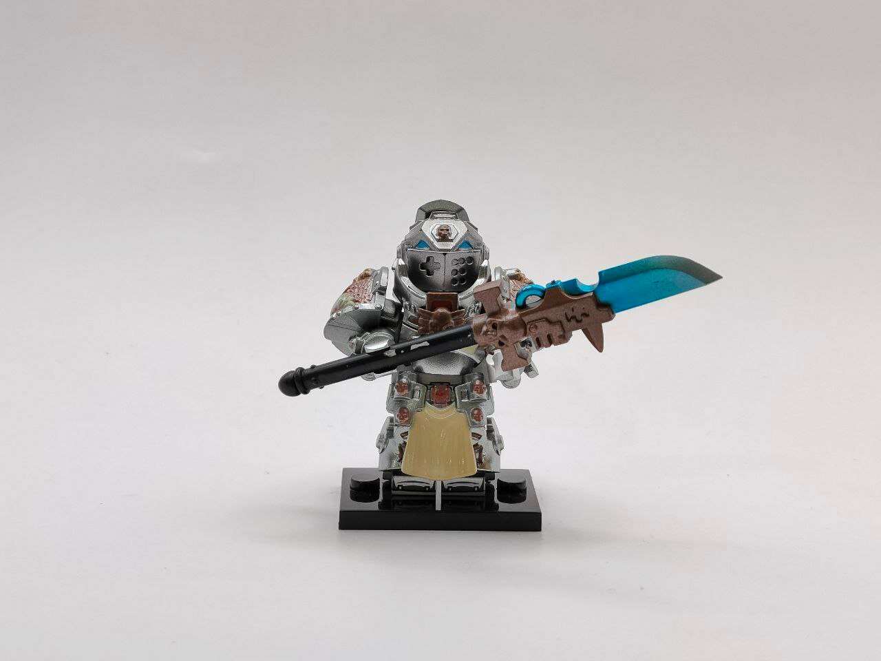 Минифигурка "Серый рыцарь", фигурка персонажа из вселенной "Warhammer", совместима с конструкторами Lego