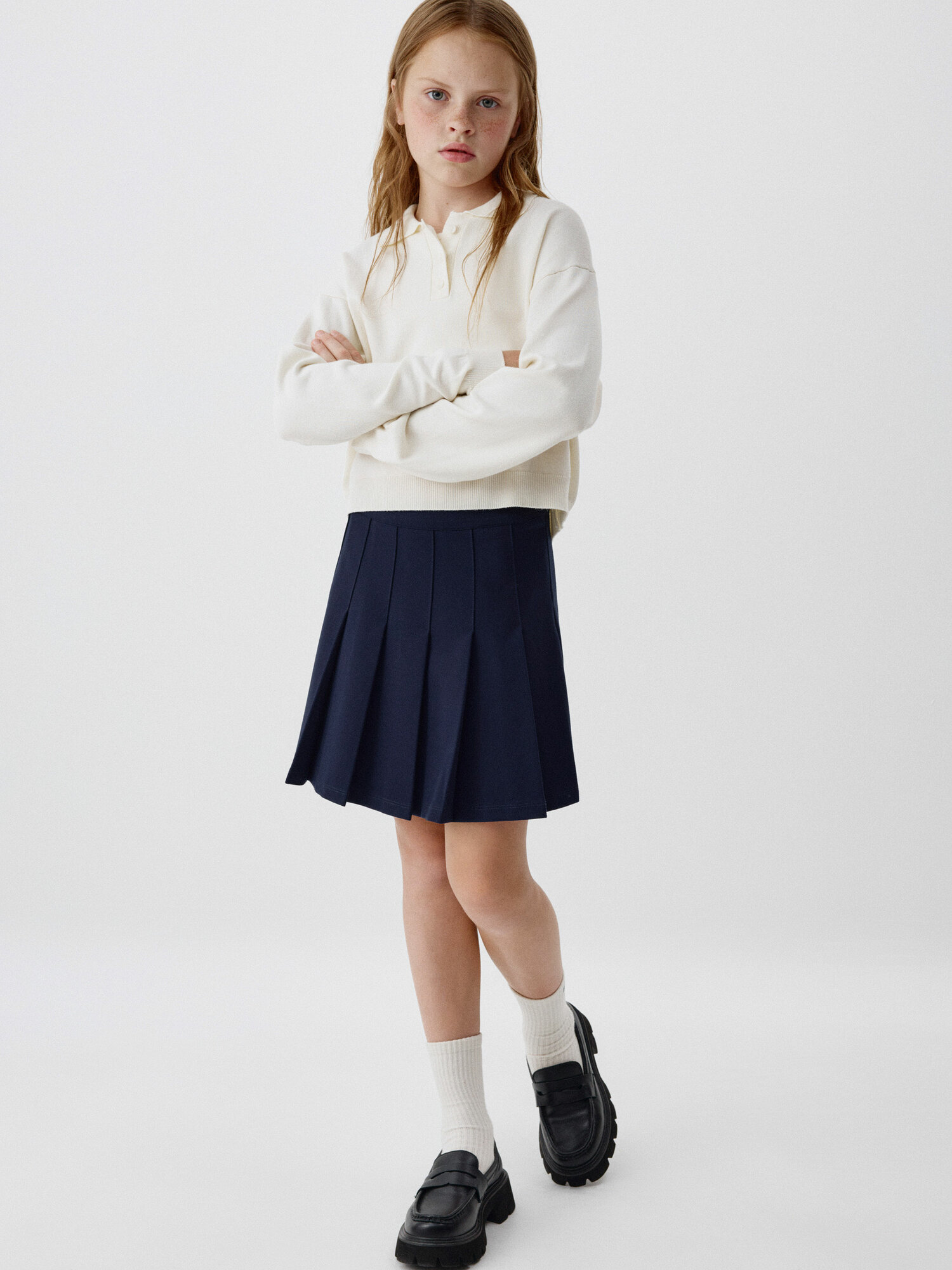 Школьная юбка Sela размер 146 темно-синий