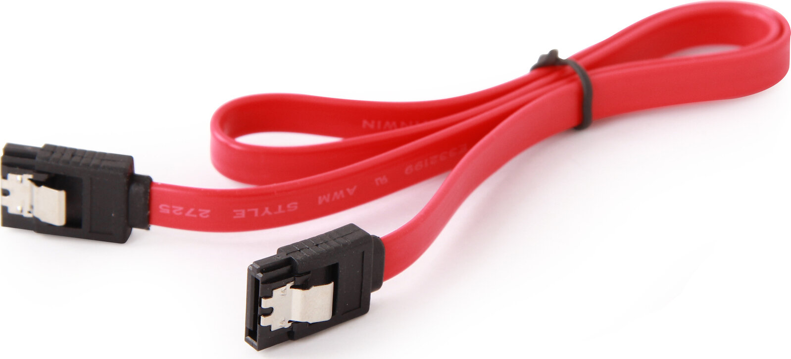 SATA III - кабель красный под системный блок компьютер игровой