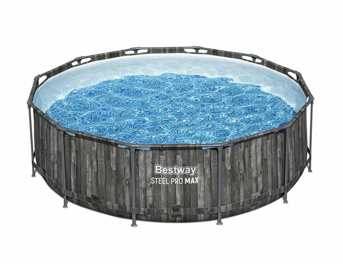 Бассейн каркасный Bestway Steel Pro Мах серое дерево 366 х 100 см 561QX