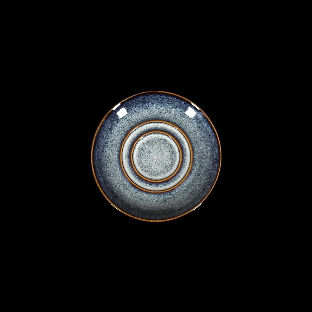 Блюдце фарфоровое  Corone Celeste  d 11 4см синее