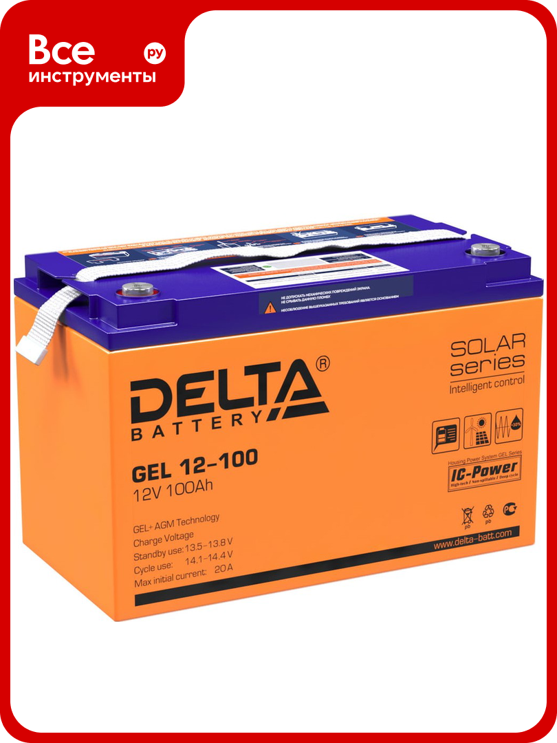 Батарея аккумуляторная Delta GEL 12-100
