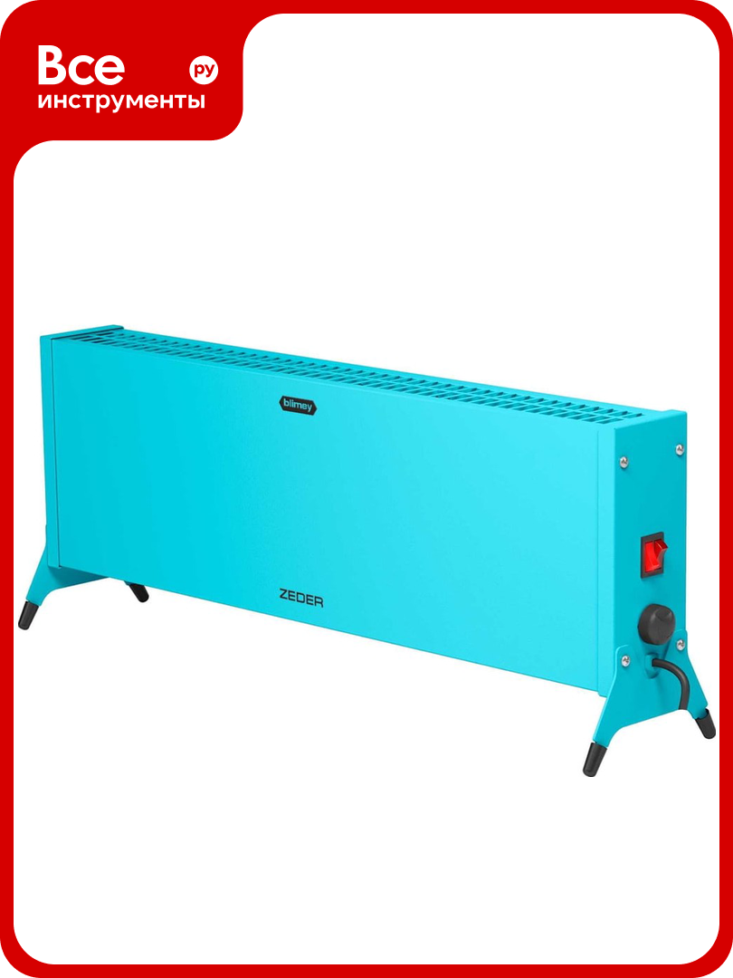 Электрический конвектор Zeder серия Blimey механическое управление 15MX-12 BLUE