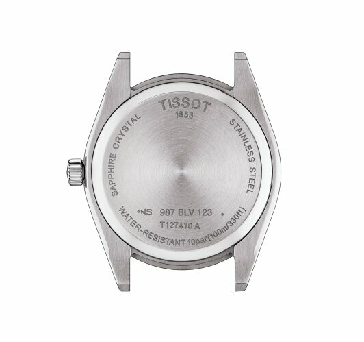 Наручные часы TISSOT Gentleman, серебряный, синий — фото 1