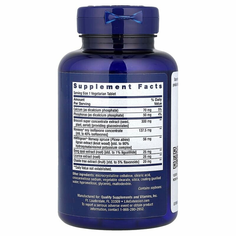 Изображение Life Extension, Women's Health, эстроген для женщин, 30 вегетарианских таблеток