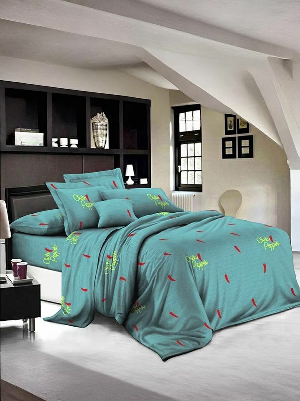 Постельное бельё Жатка 1,5 спальное - "Замороженный Перец" Универсал