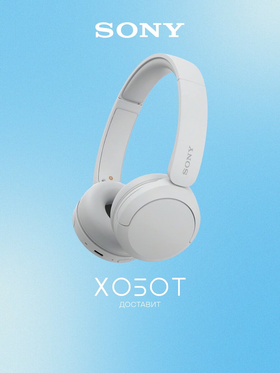 Наушники Sony WH-CH520, белый