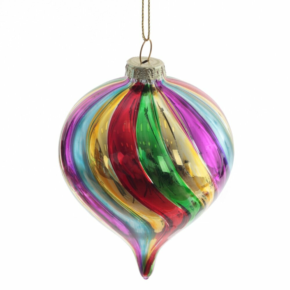 Украшение новогоднее "Капля", L7 W7 H11 см