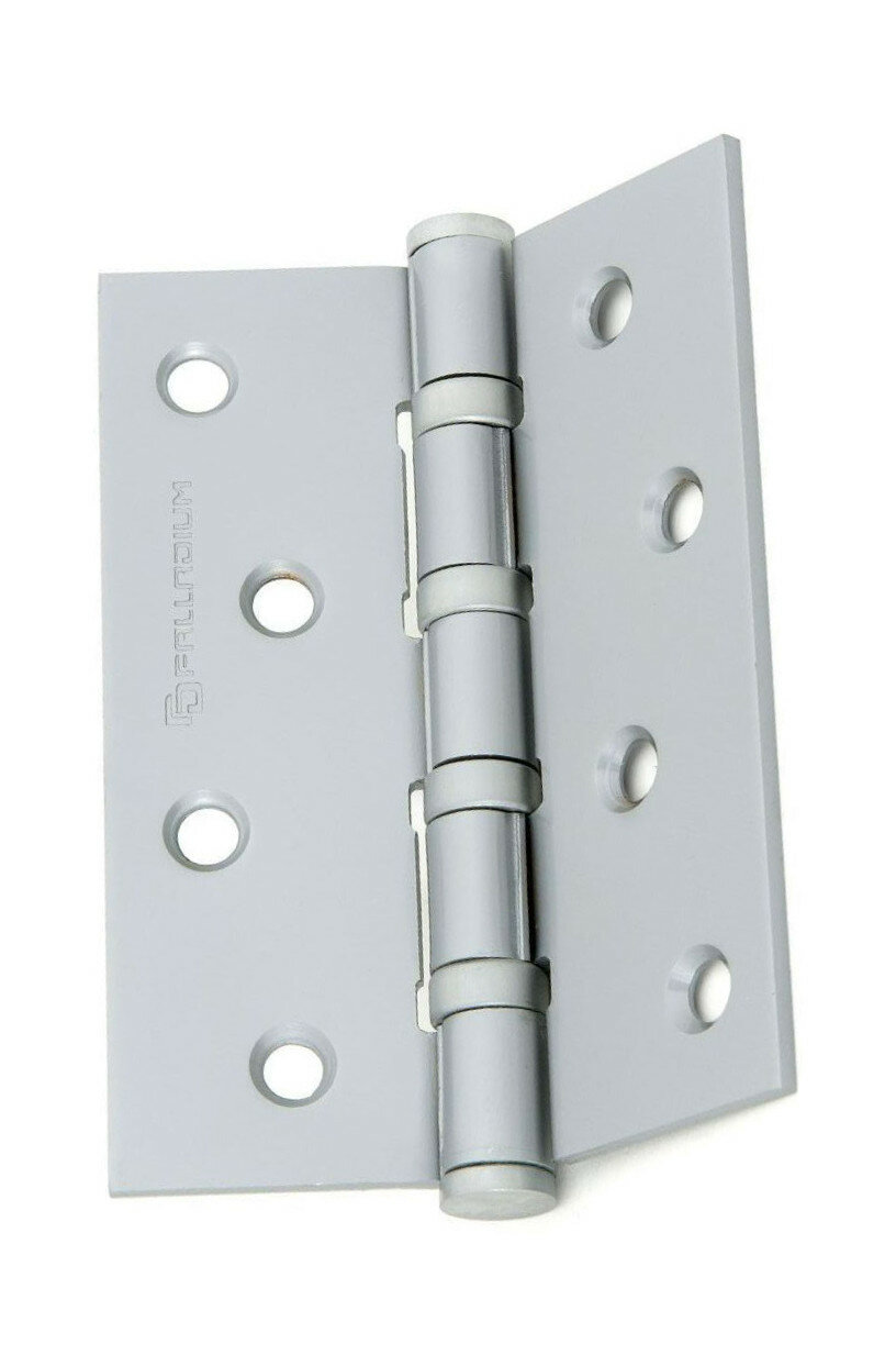 Дверная петля универсальная врезная Palladium 100х75х25 перламутровый хром