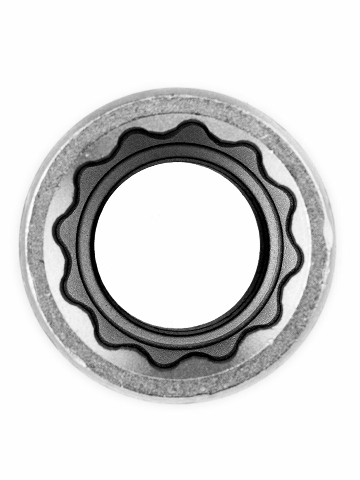 Головка торцевая Stels 15 мм, 12-гранная, CrV, под квадрат 1/2", хромированная 13660 — фото 1