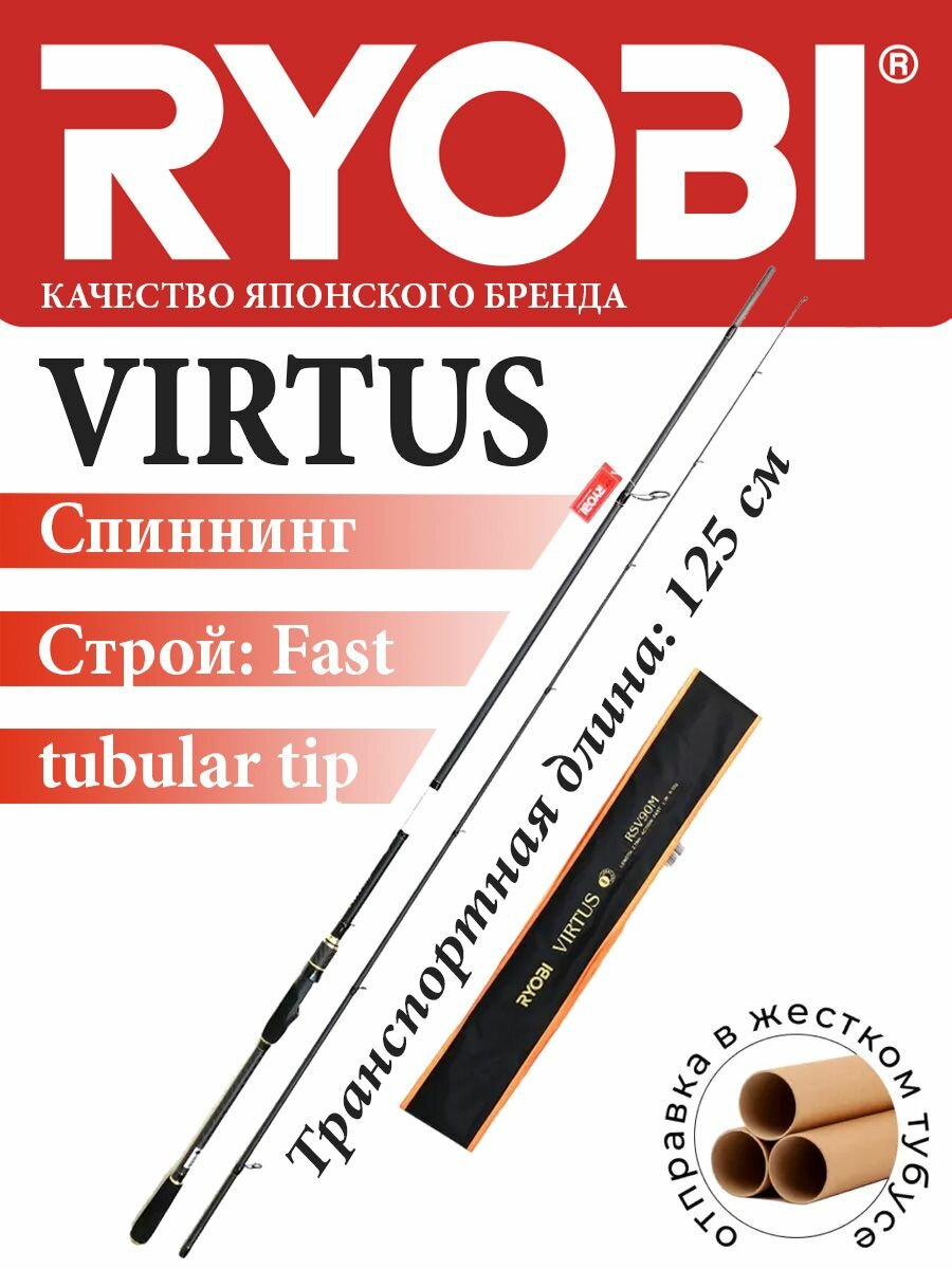 Спиннинг RYOBI VIRTUS штекерный 2,40m 4-26g IM7 — фото 1