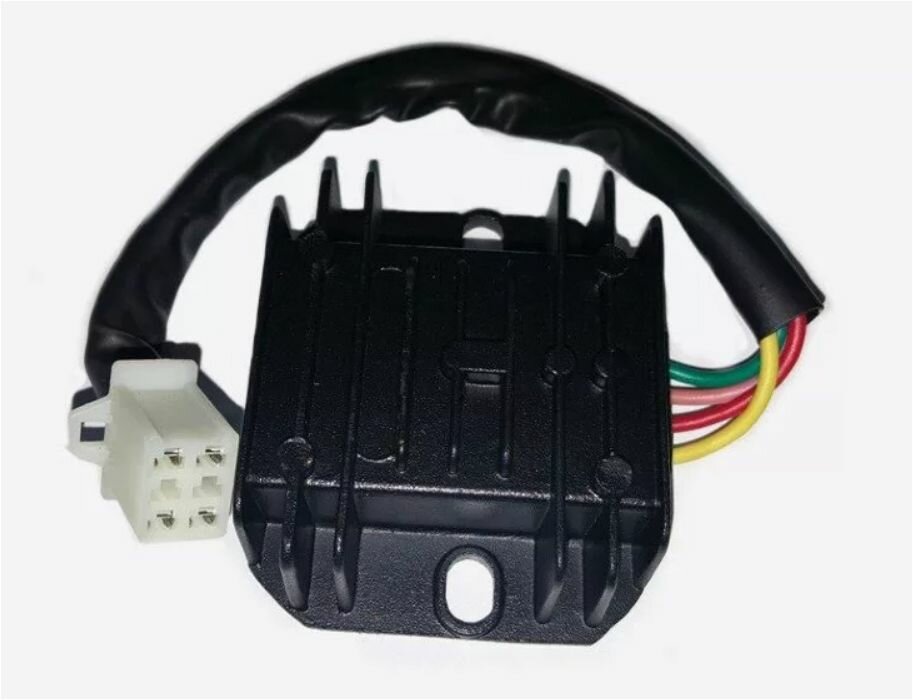 Реле регулятор напряжения (реле зарядки) Альфа/Дельта/питбайка мотоцикла скутера (4 провода)