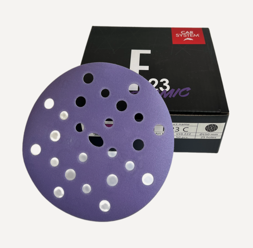 Изображение товара Круг шлифовальный F23 CERAMIC Carsystem, D-150 мм, P800 на липучке, 25 отв, на пленке, керамическое зерно (уп. 50 шт.)
