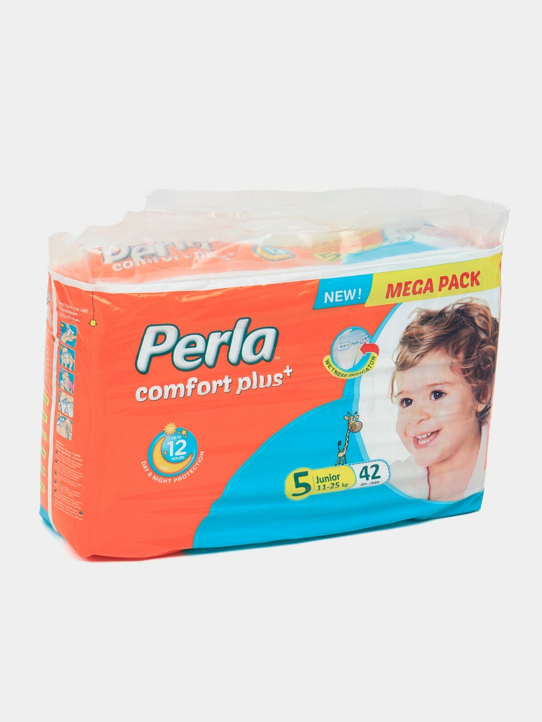 Подгузники Perla Camfort Plus Mega Pack размер №5 для детей 11-25 кг, упаковка 42 штуки — фото 1