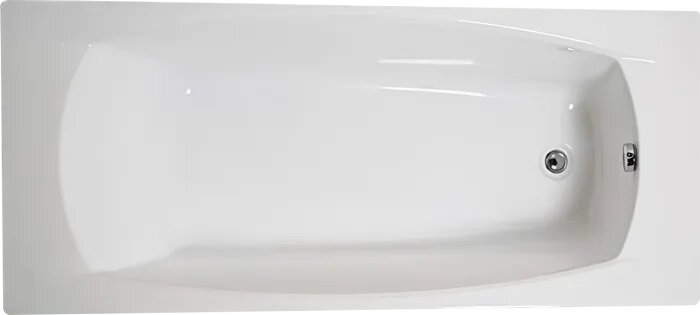 Акриловая ванна Marka One Pragmatika 195x80 см  пристенная  белая  обрезная