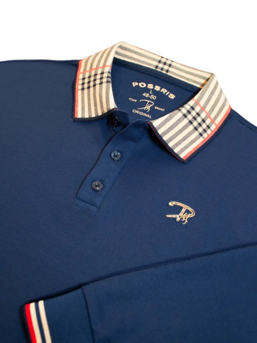 Поло PossRis, размер 54/3XL, синий