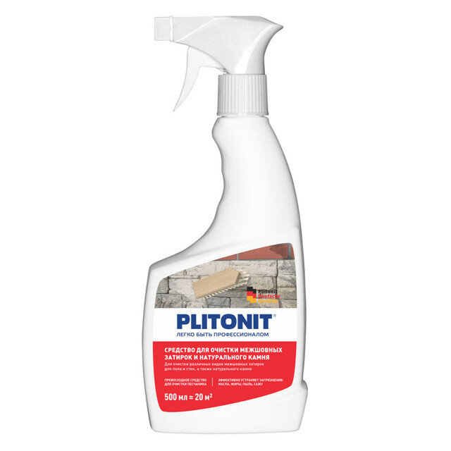 Средство плитонит для очистки межшовных затирок и натурального камня 05л арт. Н009165