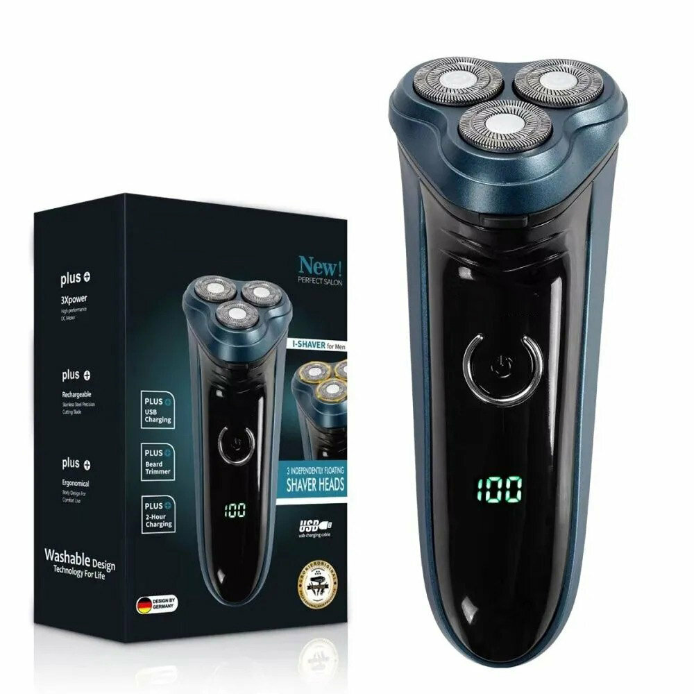 Электробритва мужская бритва для мужчин/электрическая с 3 головками для сухого бритья
