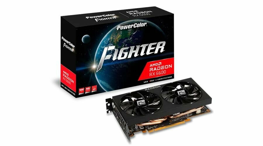 Видеокарта PowerColor Fighter AMD Radeon RX 6600 8GB GDDR6