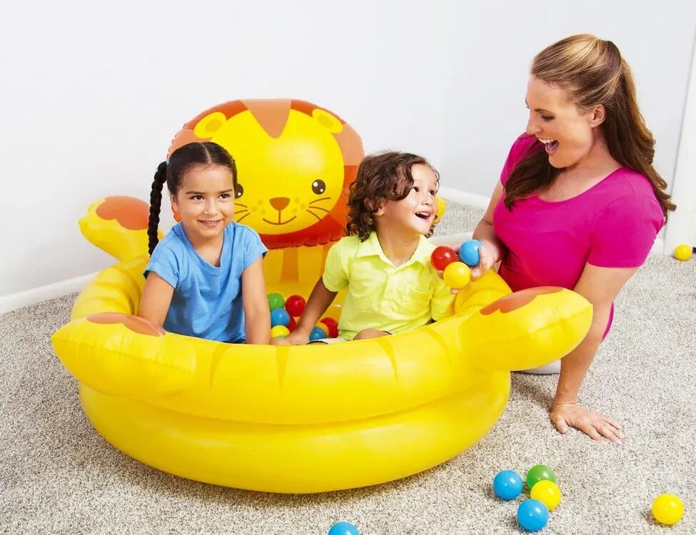Надувной сухой бассейн с мячами Лев 111x98x62 см от 2 лет BestWay