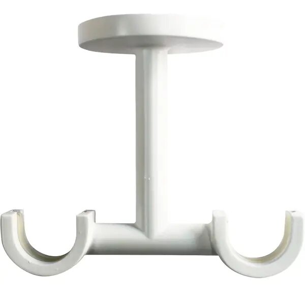 Держатель двухрядный потолочный Inspire металл цвет белый 2 см