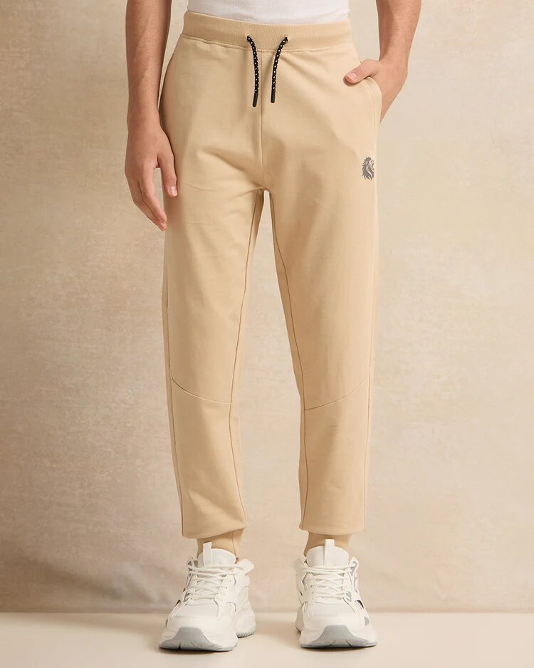 Легинсы спортивные REDTAG, размер 8-9 лет, бежевый — фото 1