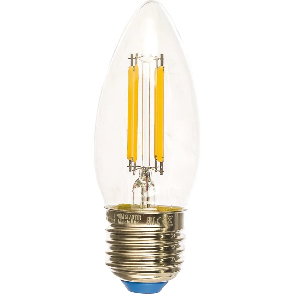 Uniel Лампа светод. диммир. Форма свеча Серия Air LED-C35-9W/3000K/E27/CL/DIM GLA01TR UL-00005187