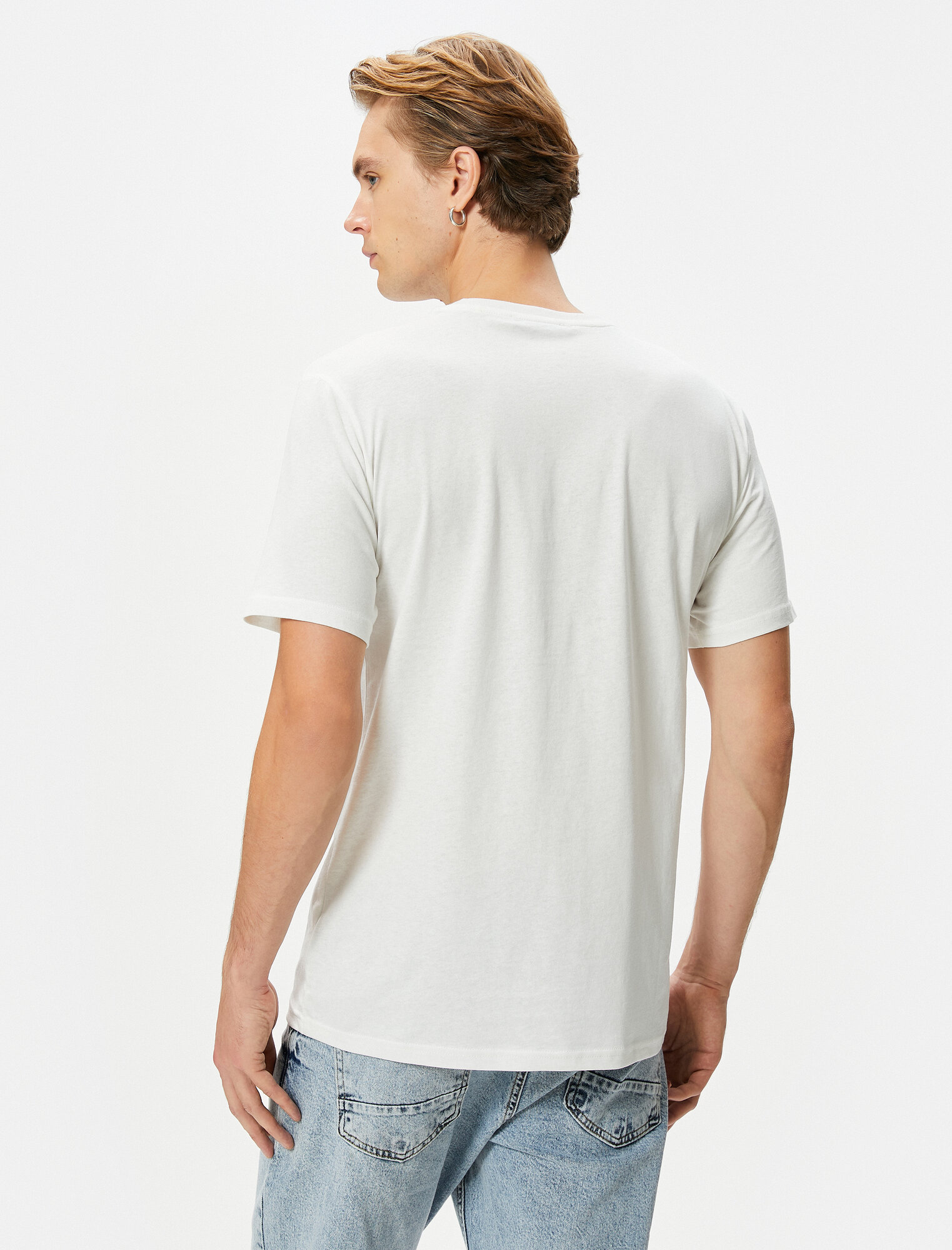 Футболка KOTON, размер S, белый, — фото 1