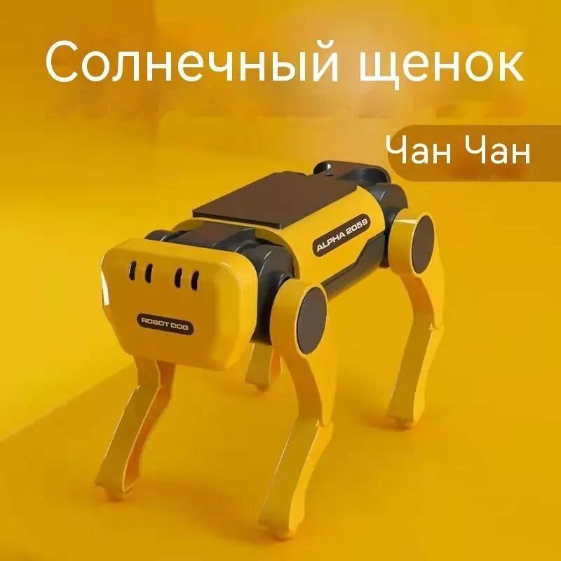 Игрушка робот-собака на солнечной батарее. Конструктор. Робототехника для детей и взрослых