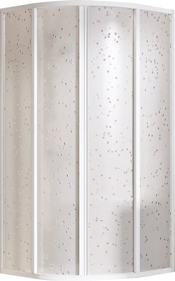 Душевой уголок Ravak Supernova SKCP4-90 195 без поддона 90x90 с матовым стеклом раздвижной белый