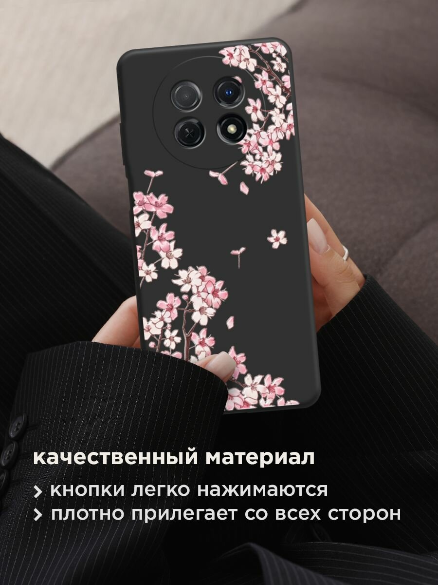 Чехол на Huawei Nova Y91 / Хуавей Нова Y91 с принтом "Ветви сакуры 5" — фото 1