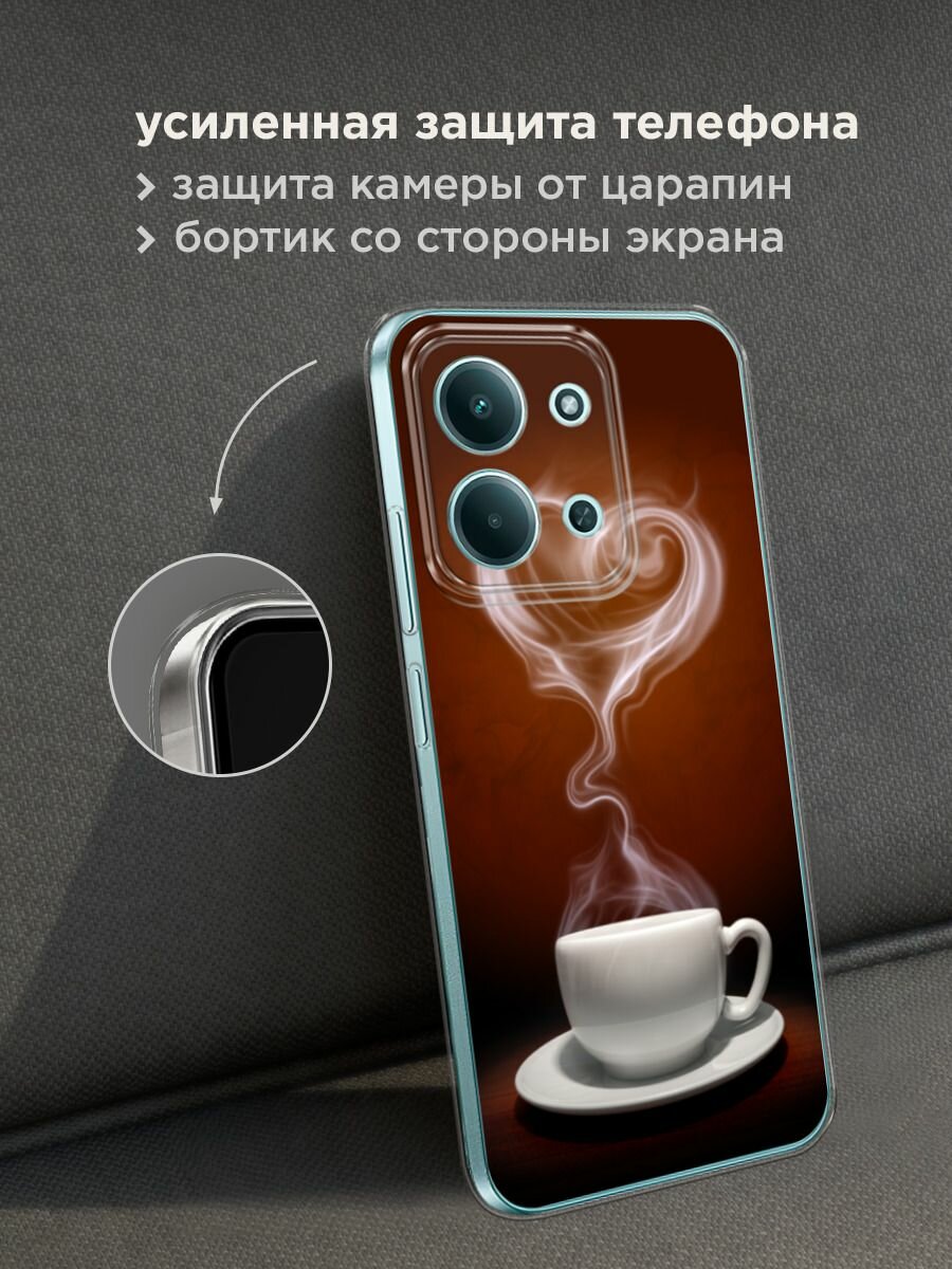 Чехол на Xiaomi Redmi 15C 4G /Poco C85 4G / Редми 15C 4G/Поко C85 4G с принтом "Кофейная любовь" — фото 1