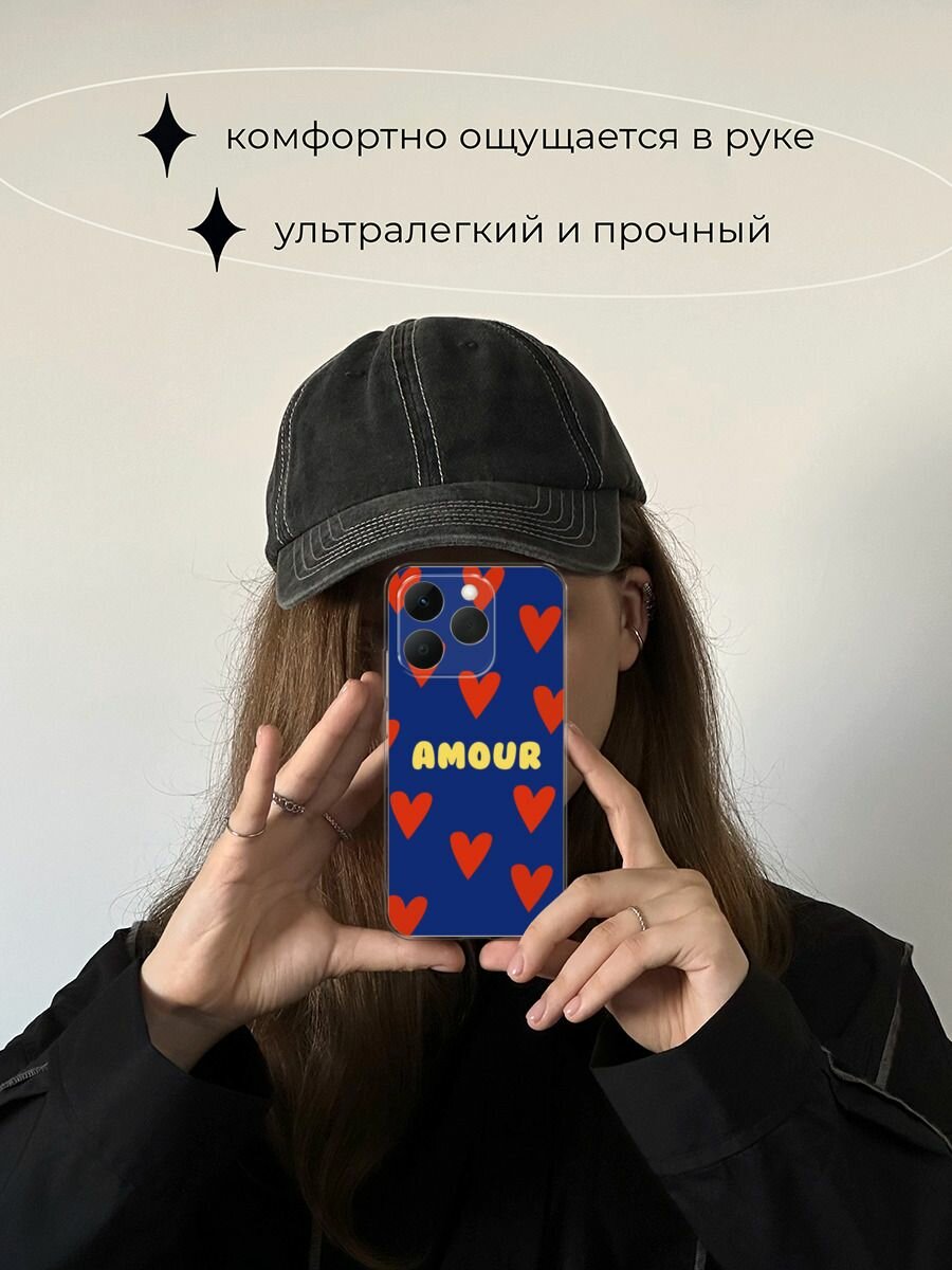 Чехол на Realme 15T / Реалми 15Т с принтом "Amour art - 14 февраля" — фото 1
