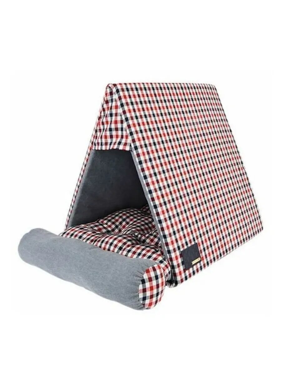 Картинки Домик для животных "Neil House", серо-красный, 45х50х50см