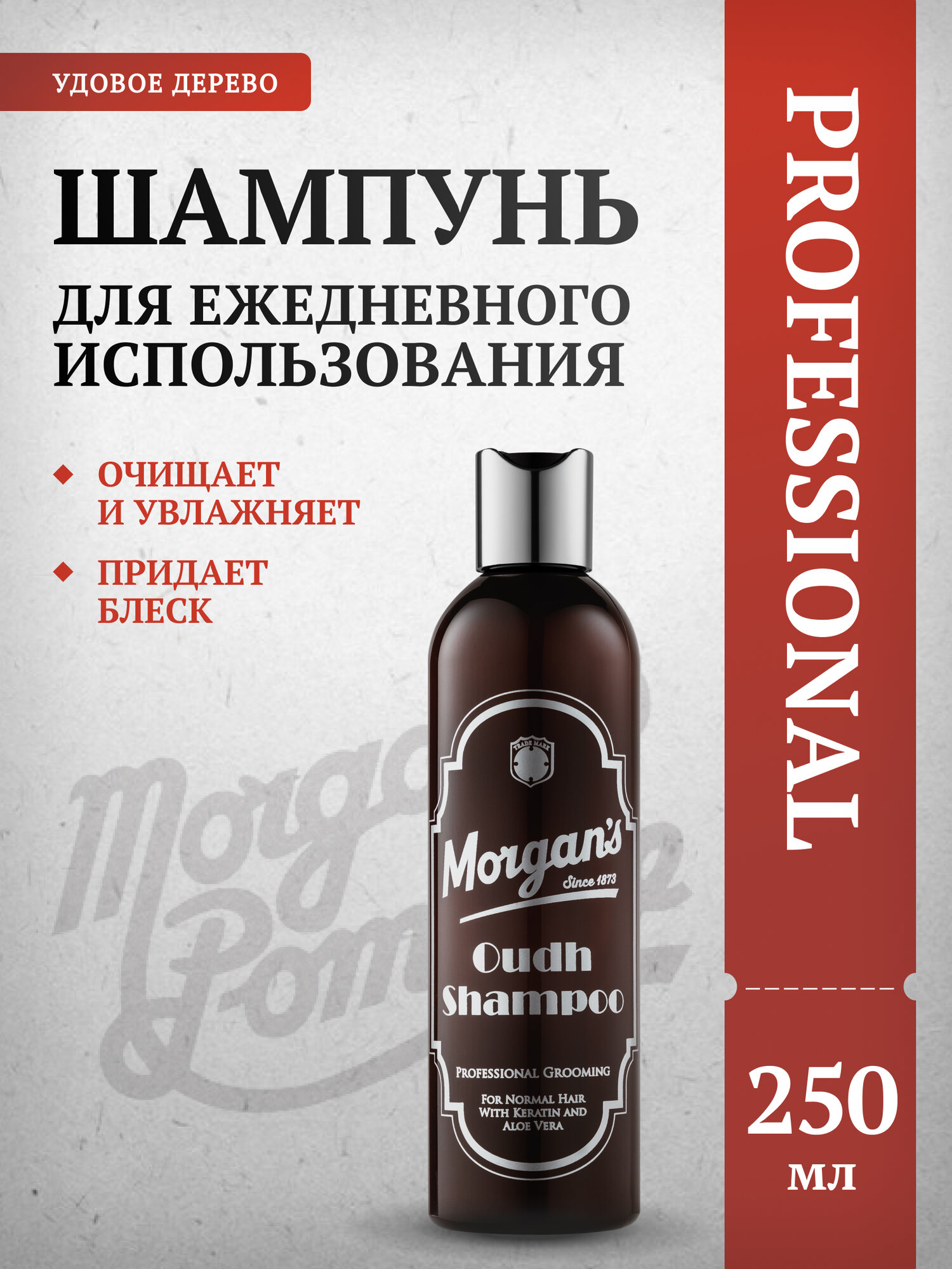 Мужской шампунь для ежедневного использования Morgan's Oudh 250 мл