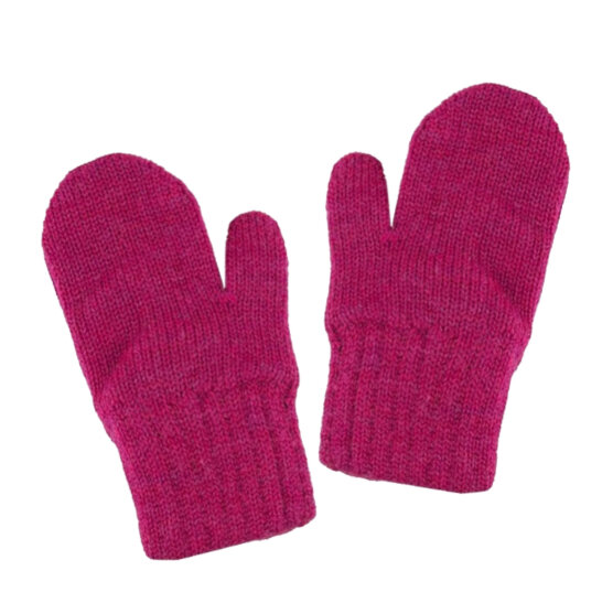 Варежки КОТОФЕЙ для девочек размер 7-8 лет ягодный