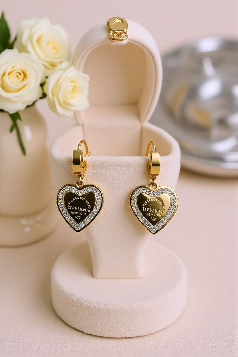 Серьги клипсы, gold — фото 1