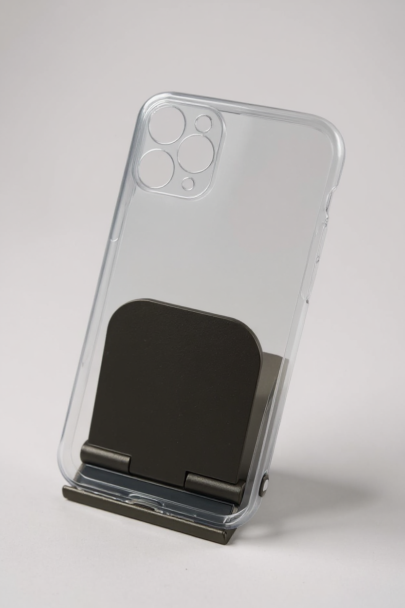Чехол бесцветный, для Iphone 11 pro, силикон, прозрачный, противоударный — фото 1