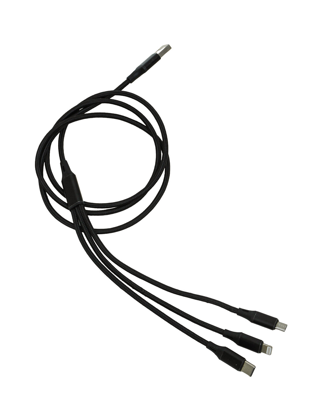 Универсальный зарядный кабель 3 в 1, Lightning / Micro USB / Type-C