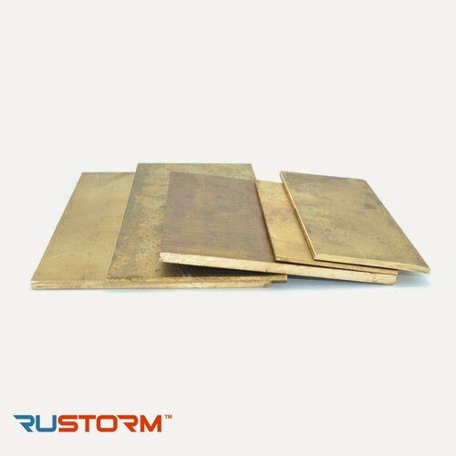 Изображение товара Латунный лист 1х100х490 мм ЛС59-1 (пластина, заготовка)