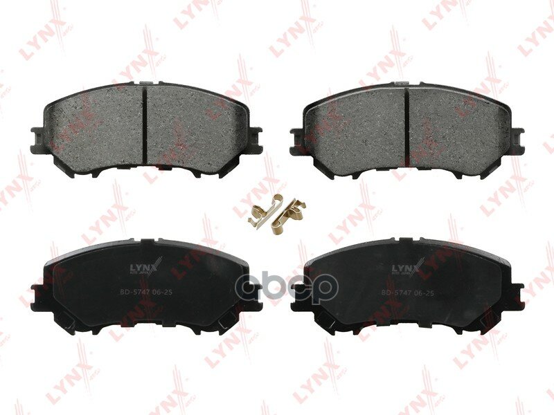 К-т дисков. тормоз. колодок NISSAN Qashqai(J11) 1.2-1.6D 13> LYNXauto арт. BD5747