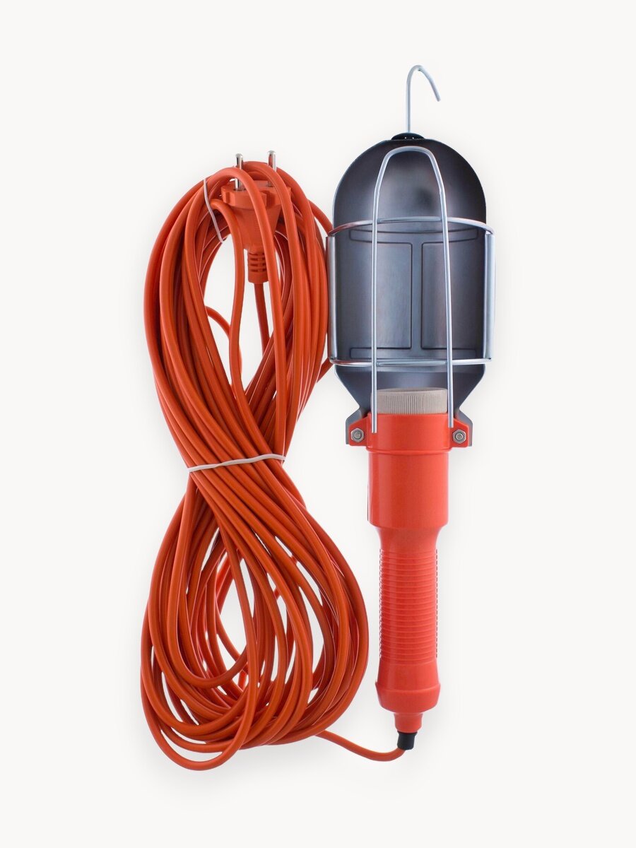 Светильник-переноска для гаража, старт, 15 метров, строительный фонарь, до 60 Вт