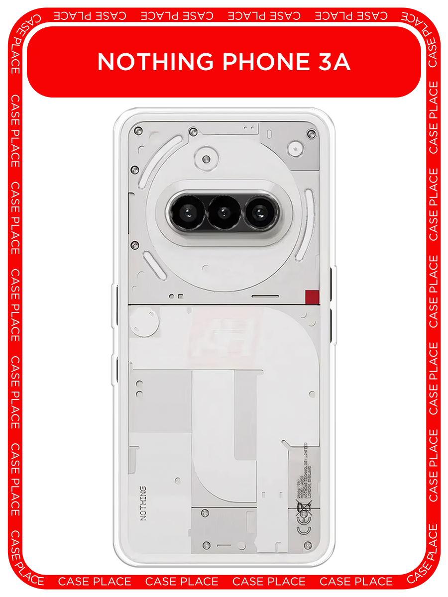 Силиконовый чехол на Nothing Phone 3a / Нотинг Фон 3а прозрачный