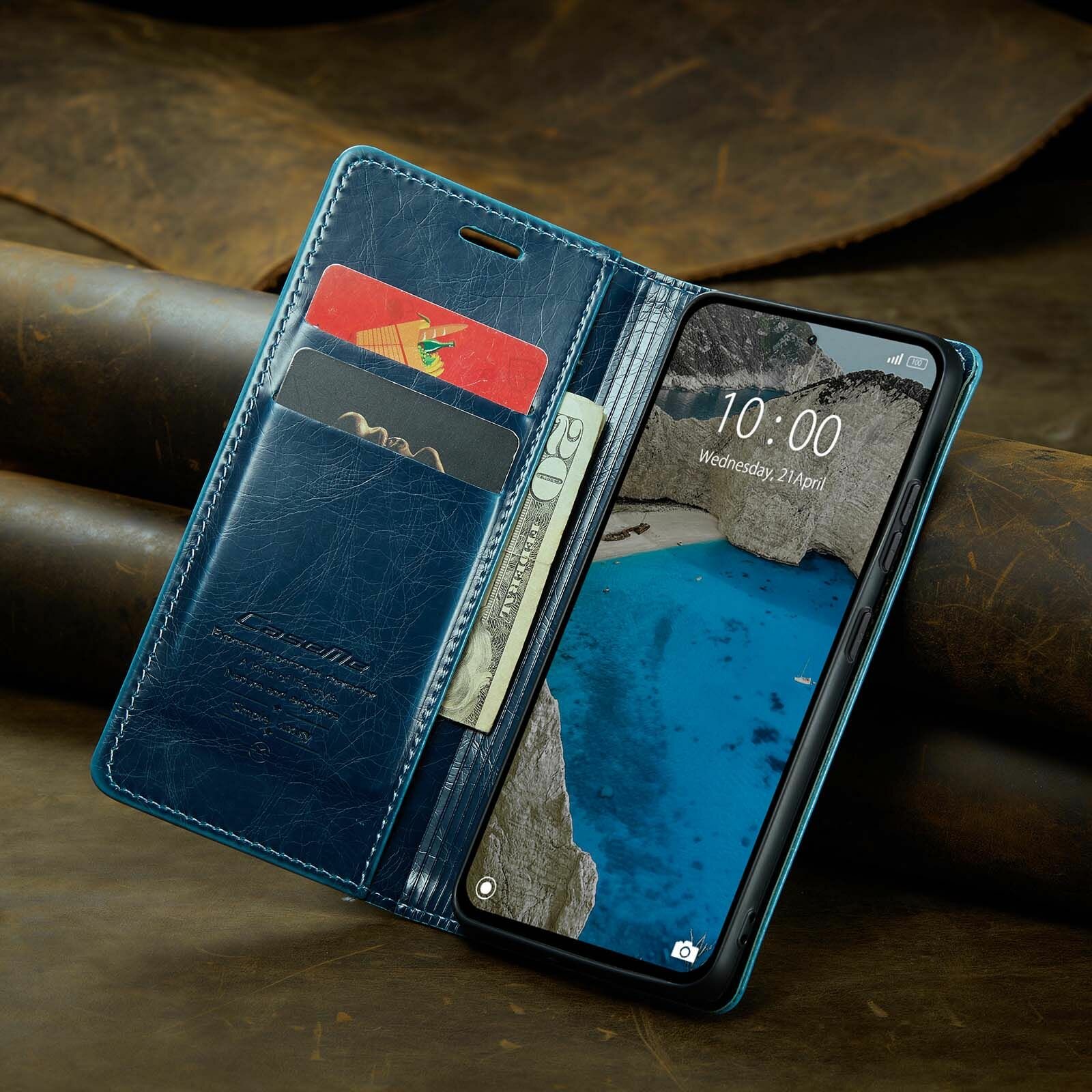 Электронные Книги Xiaomi Caseme Кожаный книжка чехол для Xiaomi Redmi Note 13 Pro Plus+ 5G /Сяоми Нот 13 Про + Редми Нот 13 Про 5G с визитницей из экокожи