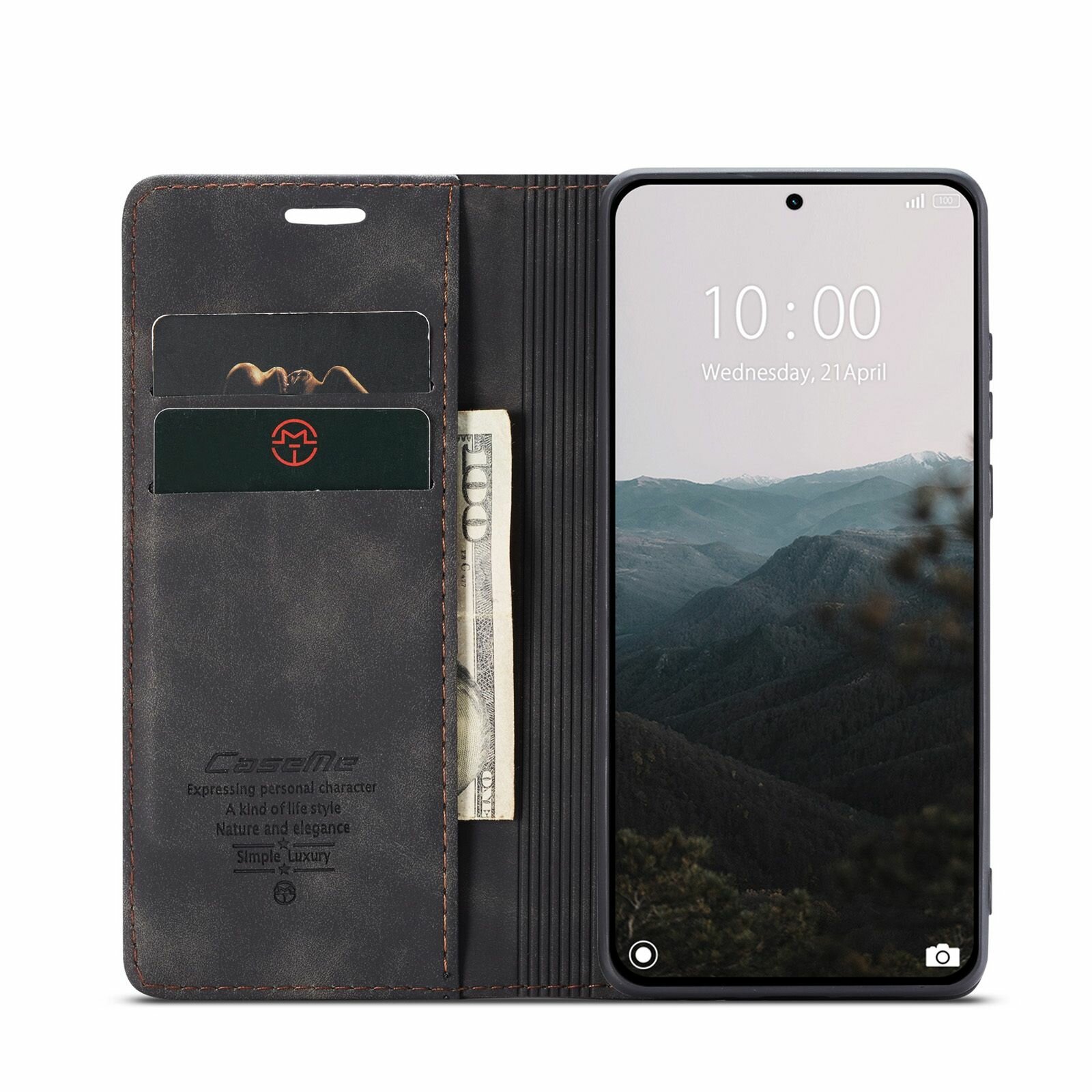 Чехол-книжка CaseMe Matte Xiaomi 14T Pro черный