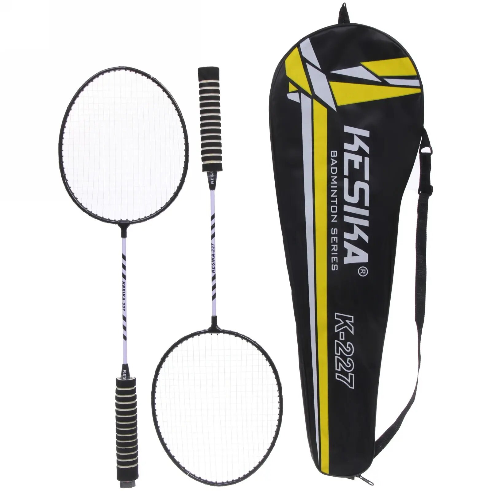 Набор для бадминтона "KESIKA BADMINTON SERIES", 2 ракетки 65см, чехол черный