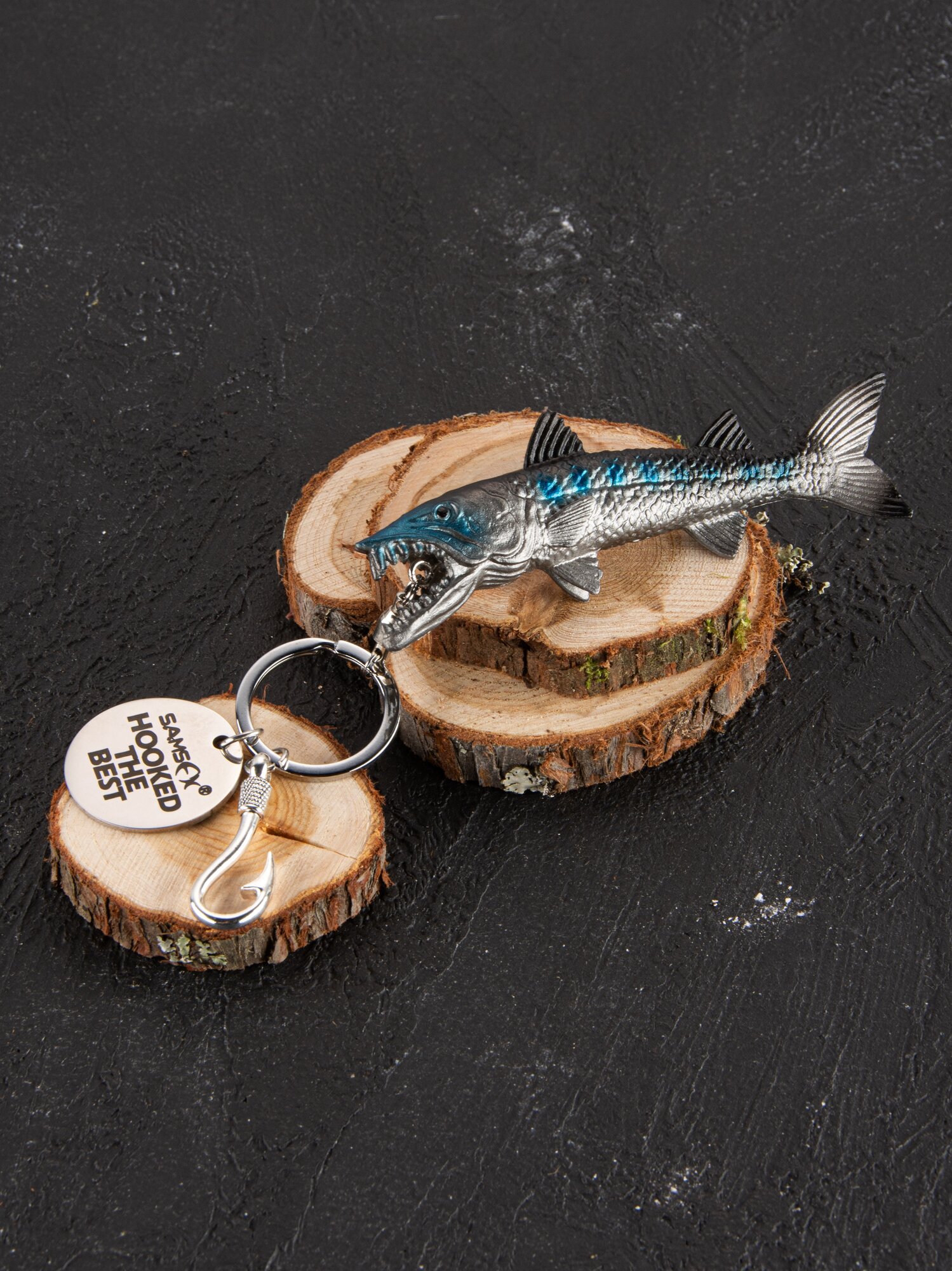 Брелок Saana, синий/серебристый — фото 1