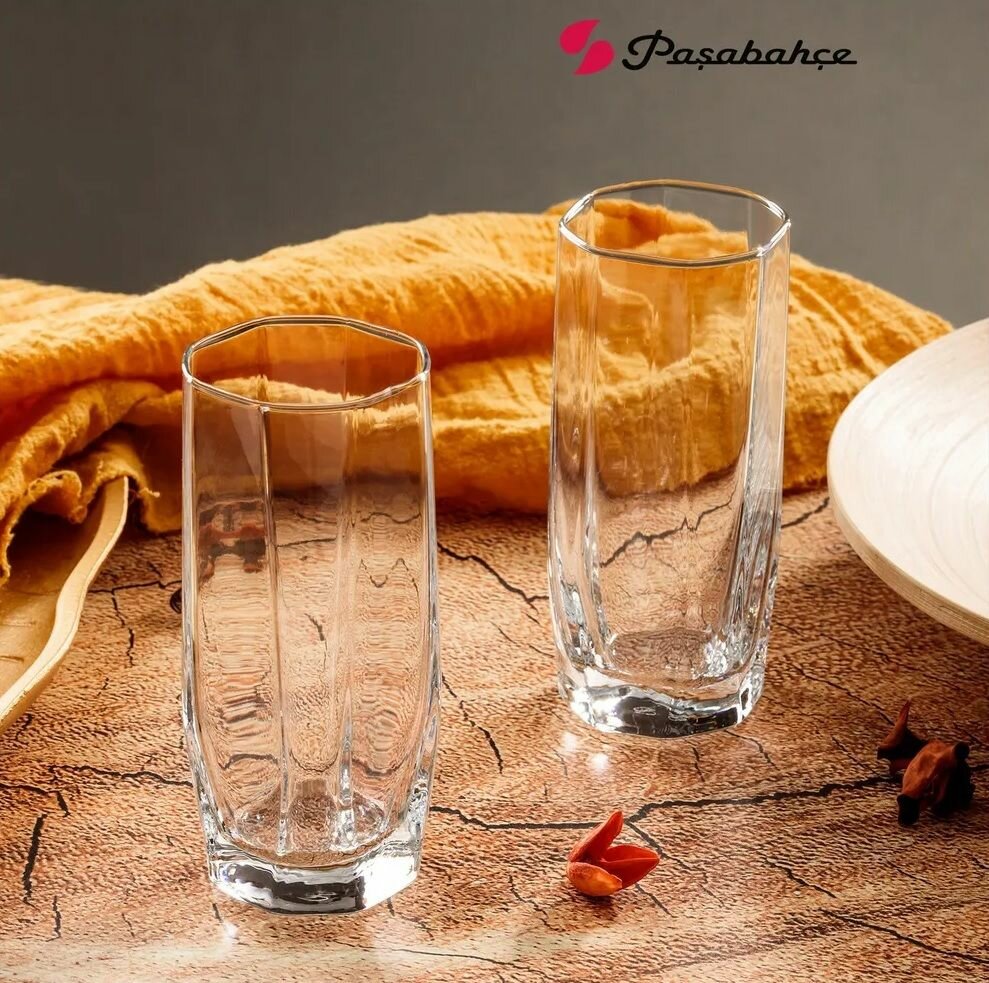 Набор стаканов Pasabahce Hisar, стекло, прозрачные, 260мл, 6шт — фото 1