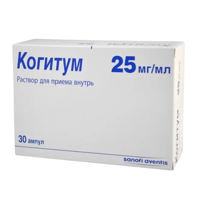 Когитум раствор для приема внутрь 25 мг/мл 10 мл амп 30 шт